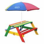 Masuta copii cu Bancute Curcubeu din lemn - Bancuta cu Masuta Axi pentru Picnic si Activitati Masuta copii cu Bancute Curcubeu din lemn - Bancuta cu Masuta Axi pentru Picnic si Activitati
